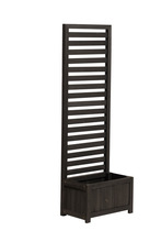 Planteringslåda m/spaljé Svart 45 x 30 x 135 cm Garden